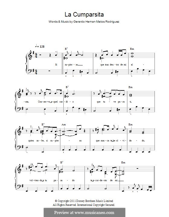 La Cumparsita: Для начинающего пианиста by Gerardo Hernan Matos Rodriguez