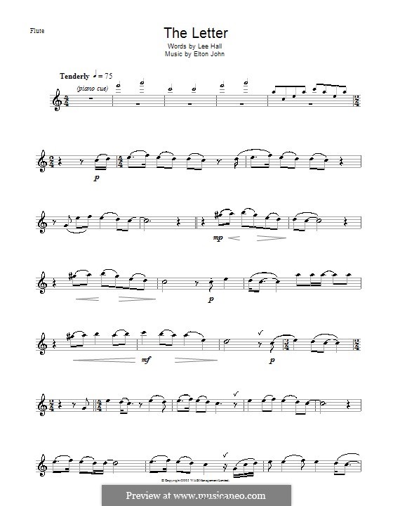 The Letter: Для флейты by Elton John