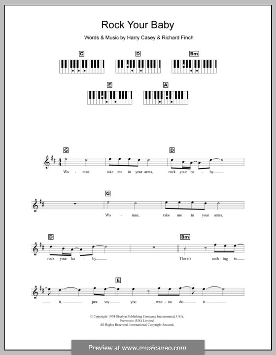 Rock Your Baby (George McRae): Для клавишного инструмента by Harry Wayne Casey, Richard Finch