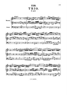 Трио ре минор, BWV 583: Для органа by Иоганн Себастьян Бах