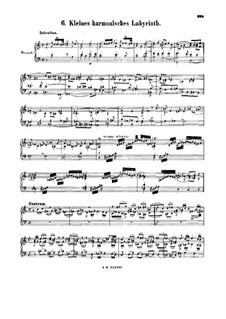 Маленький гармонический лабиринт, BWV 591: Маленький гармонический лабиринт by Иоганн Себастьян Бах