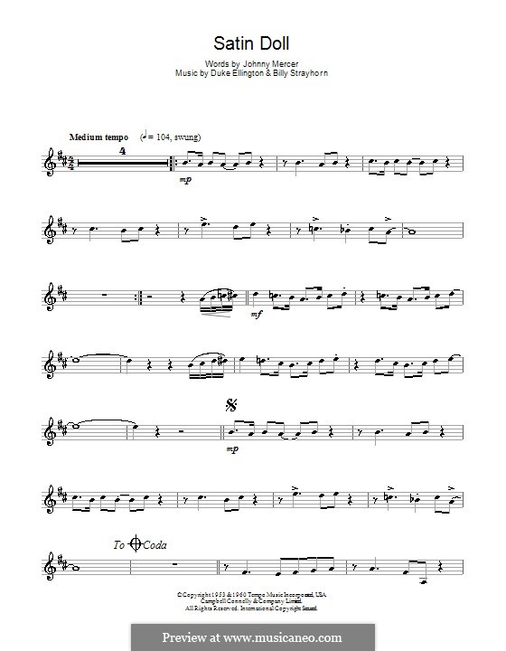 Instrumental version: Для кларнета by Duke Ellington