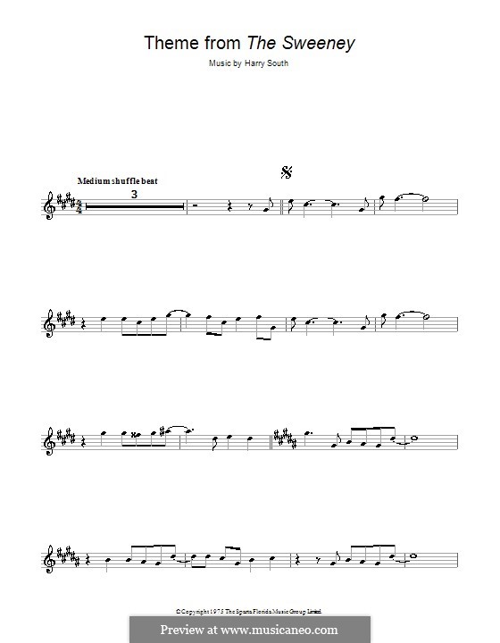 Theme from The Sweeney: Для кларнета by Harry South