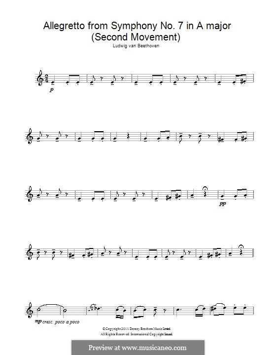 Часть II: Тема. Версия для флейты by Людвиг ван Бетховен