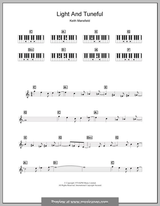Light and Tuneful (Wimbledon Opening Theme): Для клавишного инструмента by Keith Mansfield
