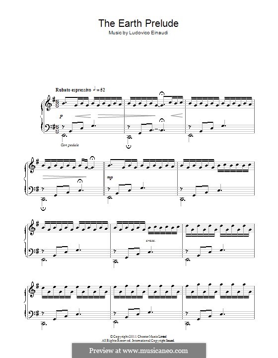 The Earth Prelude: Для фортепиано by Ludovico Einaudi