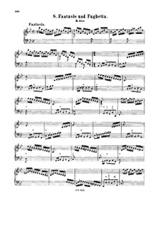 Фантазия и фугетта си-бемоль мажор, BWV 907: Для клавесина by Иоганн Себастьян Бах