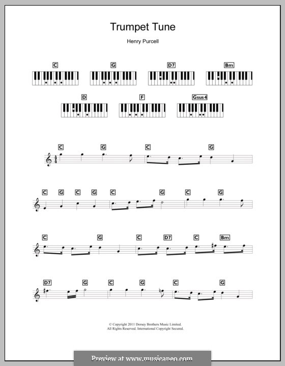 Martial Air (Trumpet tune and Air): Для клавишного инструмента by Генри Пёрсел