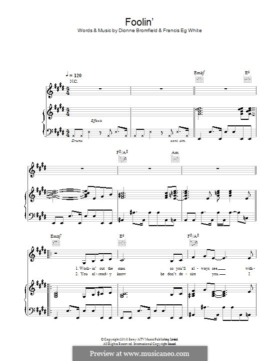 Foolin': Для голоса и фортепиано (или гитары) by Eg White