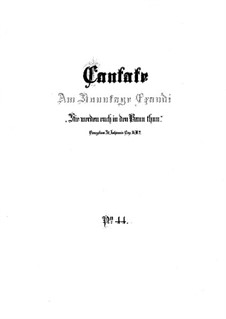 Sie werden euch in den Bann tun, BWV 44: Партитура by Иоганн Себастьян Бах