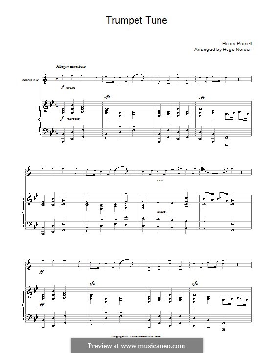Martial Air (Trumpet tune and Air): Для трубы by Генри Пёрсел