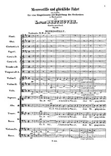 Кантата 'Морская тишь и счастливое плавание', Op.112: Морская тишь by Людвиг ван Бетховен