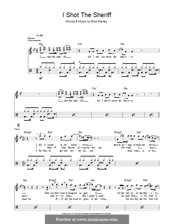 I Shot the Sheriff: Для ударных by Bob Marley