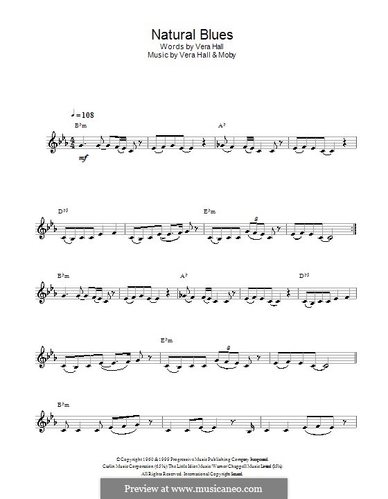 Natural Blues: Для кларнета by Moby, Vera Hall