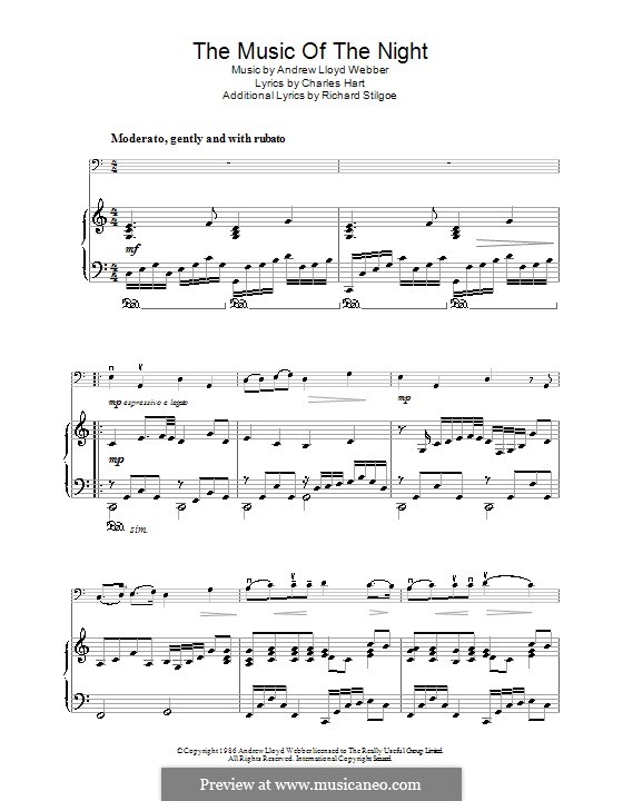 The Music of the Night (instrumental version): Для виолончели и фортепиано by Andrew Lloyd Webber