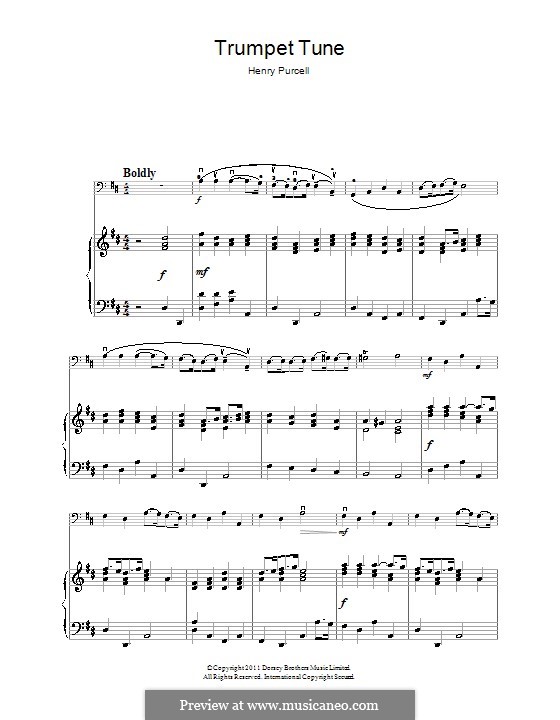 Martial Air (Trumpet tune and Air): Для виолончели by Генри Пёрсел