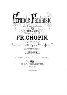 Большая фантазия ля мажор, Op.13: Для двух фортепиано в 4 руки by Фредерик Шопен