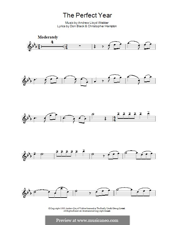 The Perfect Year: Для флейты by Andrew Lloyd Webber