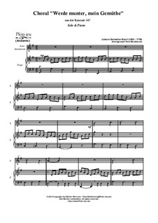 Jesus bleibet: For flute and piano by Иоганн Себастьян Бах