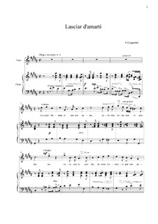 Lasciar d'amarti per non penar: G Sharp Minor by Франческо Гаспарини