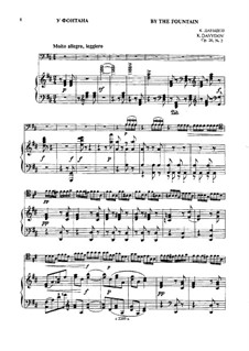 Четыре пьесы для  виолончели и фортепиано, Op.20: No.2 У фонтана by Карл Давыдов