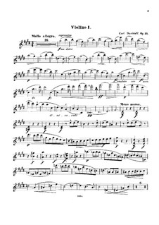 Струнный секстет ми мажор, Op.35: Скрипка I by Карл Давыдов