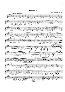 Струнный секстет ми мажор, Op.35: Скрипка II by Карл Давыдов