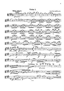 Струнный секстет ми мажор, Op.35: Партия I альта by Карл Давыдов