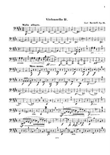 Струнный секстет ми мажор, Op.35: Партия II виолончели by Карл Давыдов