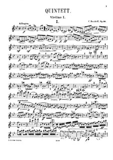 Фортепианный квинтет соль минор, Op.40: Скрипка I by Карл Давыдов