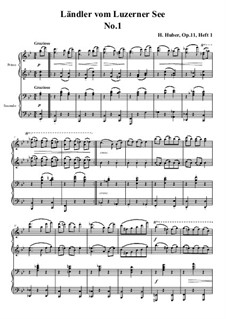 Fünfzehn Ländler vom Luzerner See, Op.11: Ländler Nr.1 by Ханс Хубер