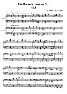 Fünfzehn Ländler vom Luzerner See, Op.11: Ländler Nr.5 by Ханс Хубер