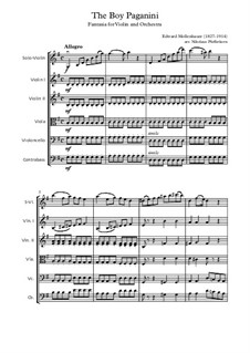 The Boy Paganini: For violin and string orchestra by Эдвард Молленхауэр