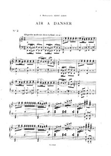 Vingt pièces nouvelles: No.2 Air a danser by Теодор Дюбуа