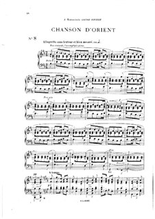 Vingt pièces nouvelles: No.8 Chanson d'orient by Теодор Дюбуа