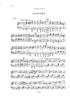 Vingt pièces nouvelles: No.9 Fanfare by Теодор Дюбуа