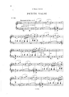 Vingt pièces nouvelles: No.12 Petite valse by Теодор Дюбуа