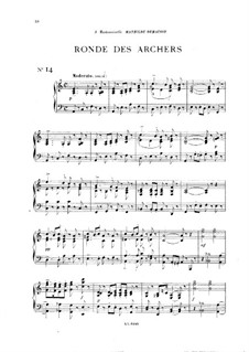 Vingt pièces nouvelles: No.14 Ronde des archers by Теодор Дюбуа