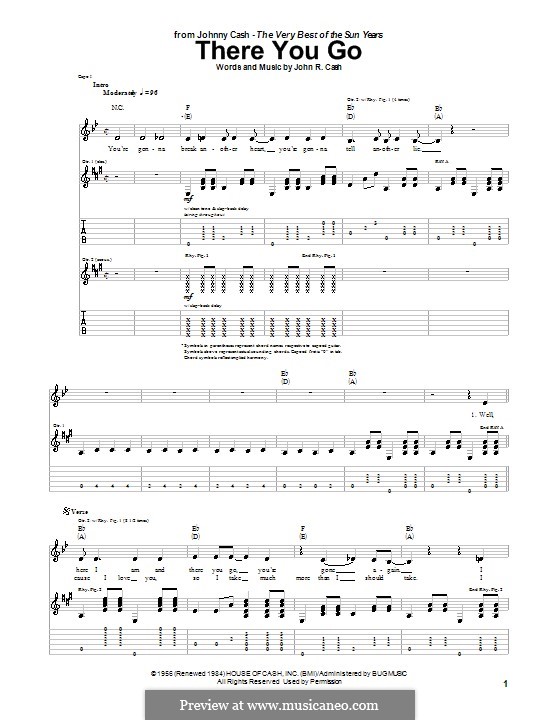 There You Go: Для гитары by Johnny Cash