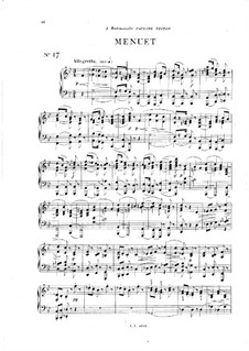 Vingt pièces nouvelles: No.17 Menuet by Теодор Дюбуа