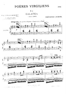 Poèmes virgiliens: No.2 Galatea by Теодор Дюбуа