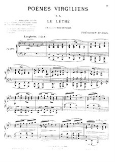 Poèmes virgiliens: No.5 Le léthé by Теодор Дюбуа