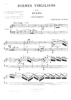 Poèmes virgiliens: No.6 Diana by Теодор Дюбуа