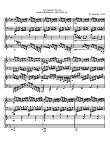 Vierstimmige Version zu Bachs Präludium c-Moll, BWV 847 Op.24.1: Vierstimmige Version zu Bachs Präludium c-Moll by Иоганн Себастьян Бах, Raphael Sawitzky