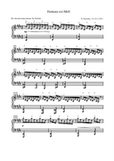 Fantasie cis-Moll, Op.25a: Fantasie cis-Moll by Raphael Sawitzky