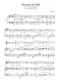 Je crois entendre encore: Для голоса и фортепиано by Жорж Бизе