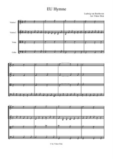 Ода к радости: Версия для струнного квартета by Людвиг ван Бетховен