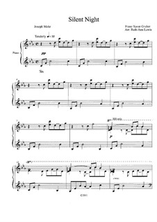 Piano version: Для одного исполнителя by Франц Ксавьер Грубер