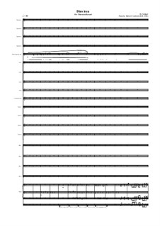 Dies irea for SATB (16), Mezzo soprano, counter alto and Organ on a poem of Robert Crawford, MVWV 401: Dies irea for SATB (16), Mezzo soprano, counter alto and Organ on a poem of Robert Crawford by Maurice Verheul