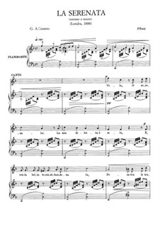 La serenata: Для голоса и фортепиано by Франческо Паоло Тости
